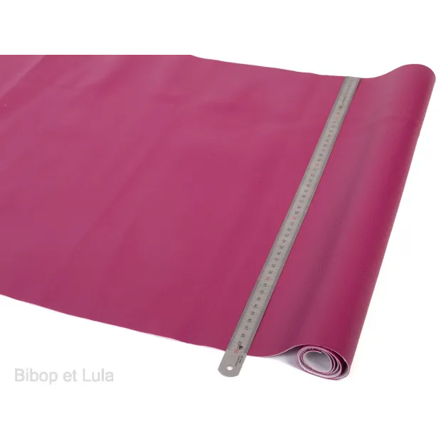 Tissu Simili cuir Prune