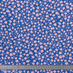 Tissu coton Billie blue - Bibop et Lula