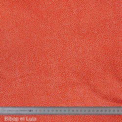 Tissu coton Nuée orange - Bibop et Lula