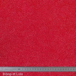 Tissu coton Nuée rouge - Bibop et Lula