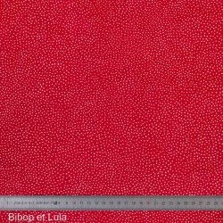 Tissu coton Nuée rouge - Bibop et Lula