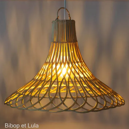 Suspension rotin Uma, 52 cm de diamètre