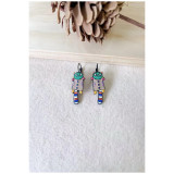 Boucles d'oreilles Matou multicolore - Bibop et Lula