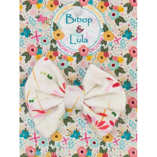 Barrette noeud papillon Dandélion rouge