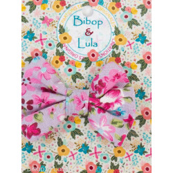 Barrette noeud papillon Printanier - Bibop et Lula