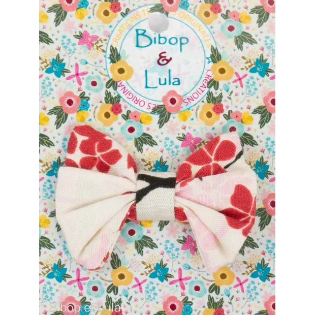 Barrette noeud papillon Sakura