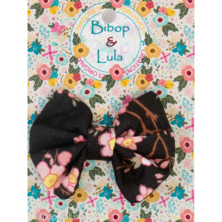 Barrette noeud papillon Sayuri noir - Bibop et Lula