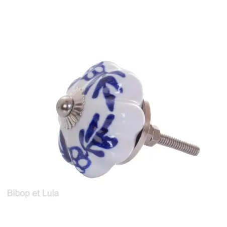 Bouton de meuble céramique couronne 6