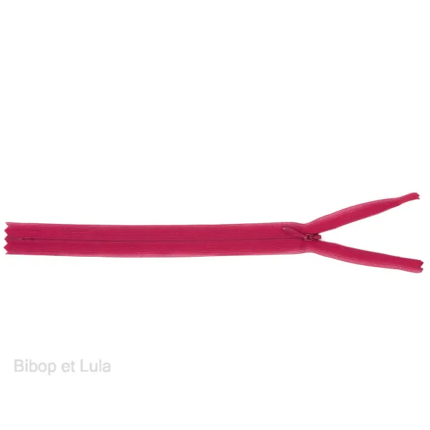 Fermeture éclair invisible Framboise