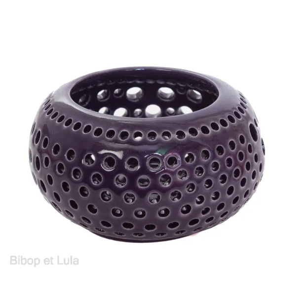 Photophore céramique Violet