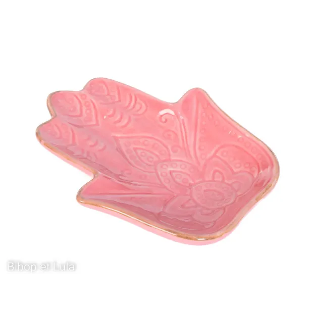 Vide poche céramique rose