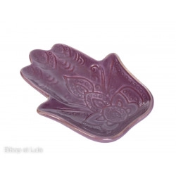 Vide poche céramique main de fatma violet - Bibop et Lula