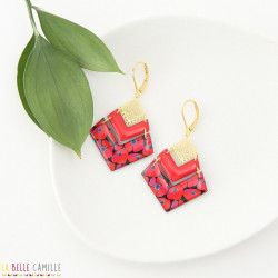 EMMA boucles d'oreilles "Coquelicot" - Bibop et Lula