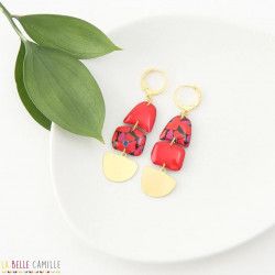 JANIE boucles d'oreilles "Coquelicot" - Bibop et Lula