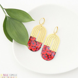 BONNIE boucles d'oreilles "Coquelicot" - Bibop et Lula