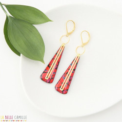 YOKO boucles d'oreilles "Coquelicot" - Bibop et Lula