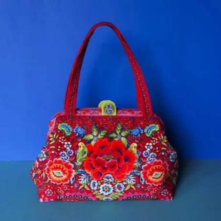Kit Sac clic-clac Perruches rouge