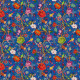 Coupon Velours Bali bleu - Bibop et Lula