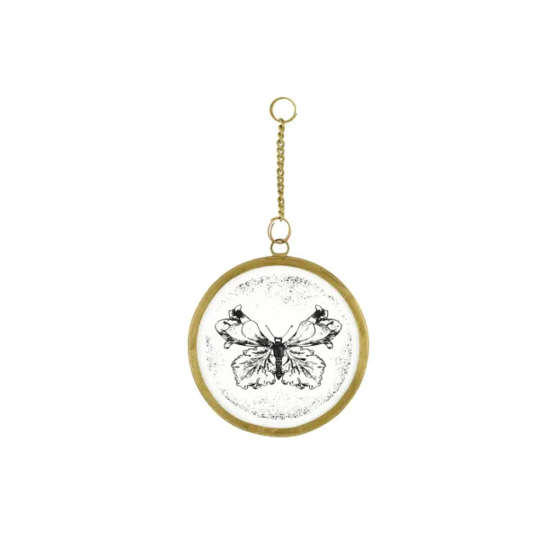 Ex-voto en verre personnalisé Papillon