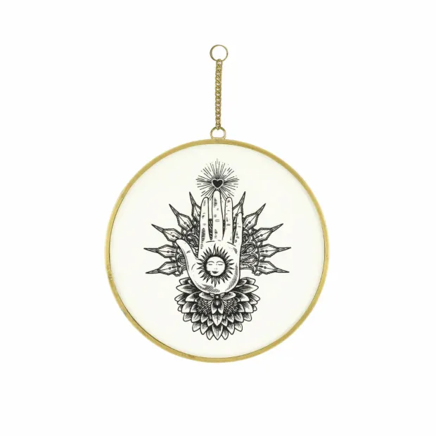 Ex-voto en verre personnalisé Main