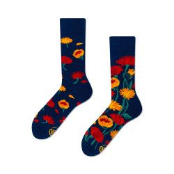 Chaussettes Flower Power Navy - Bibop et Lula