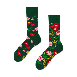 Chaussettes Flower Power Green - Bibop et Lula