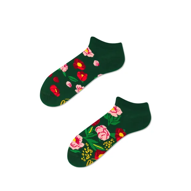 Socquettes Flower Power Green