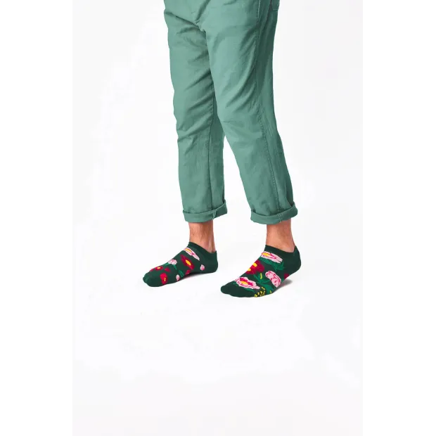 Socquettes Flower Power Green