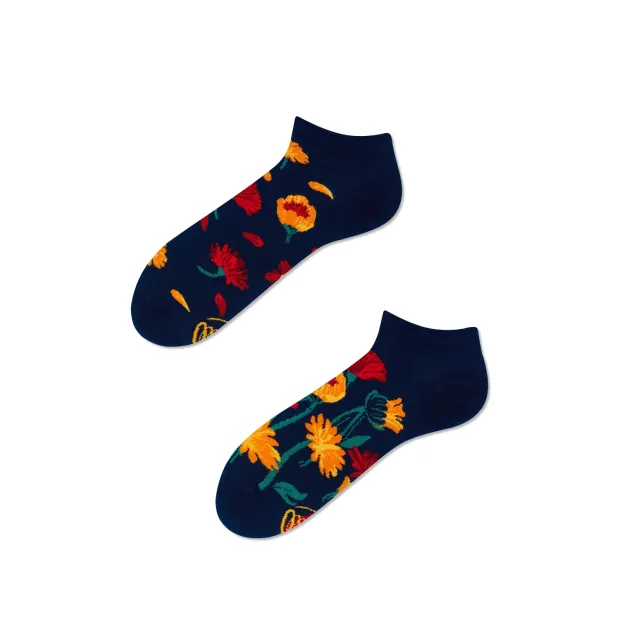 Socquettes Flower Power Navy