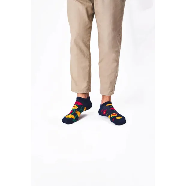 Socquettes Flower Power Navy