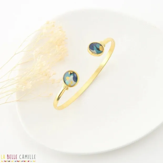 JONC, Bracelet "Fleur Pétrole"