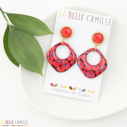 MOLLY boucles d'oreilles "Coquelicot" - Bibop et Lula