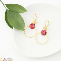 ALICE boucles d'oreilles "Coquelicot" - Bibop et Lula