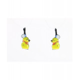 Boucles d'oreilles Mimi jaune - Bibop et Lula