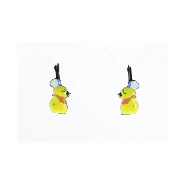 Boucles d'oreilles Mimi jaune