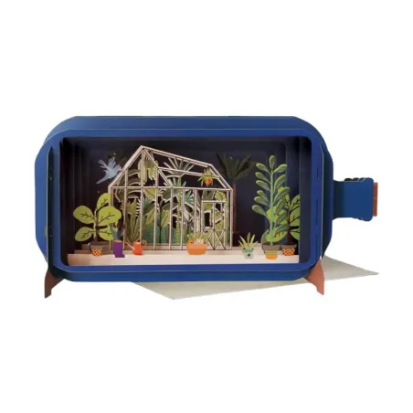 3D Pop Up Carte Maison Verte