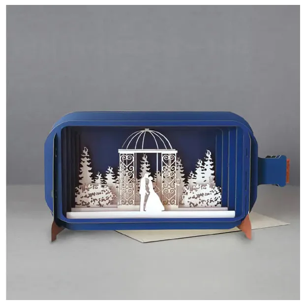 3D Pop Up Carte Mariage