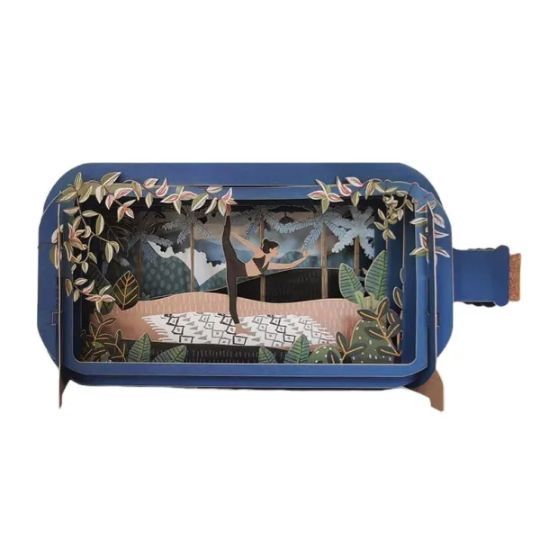 3D Pop Up Carte Yoga