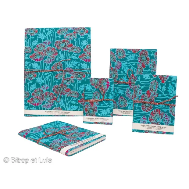 Carnets tissu Carma, papier recyclé