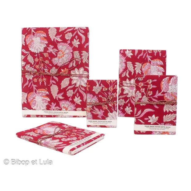 Carnets tissu Hari, papier recyclé