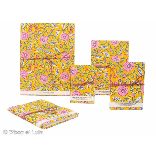 Carnets tissu Ilango, papier recyclé