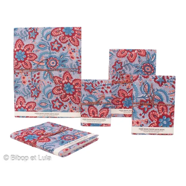 Carnets tissu Deepali, papier recyclé
