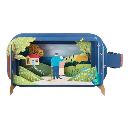 3D Pop Up Carte Couple âgé