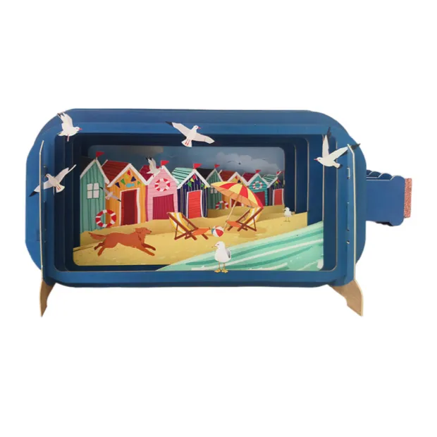 3D Pop Up Carte Plage