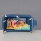 3D Pop Up Carte Plage - Bibop et Lula