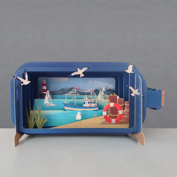 3D Pop Up Carte Port