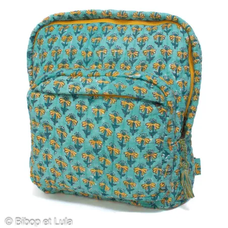 Sac à dos matelassé double poche Ponco