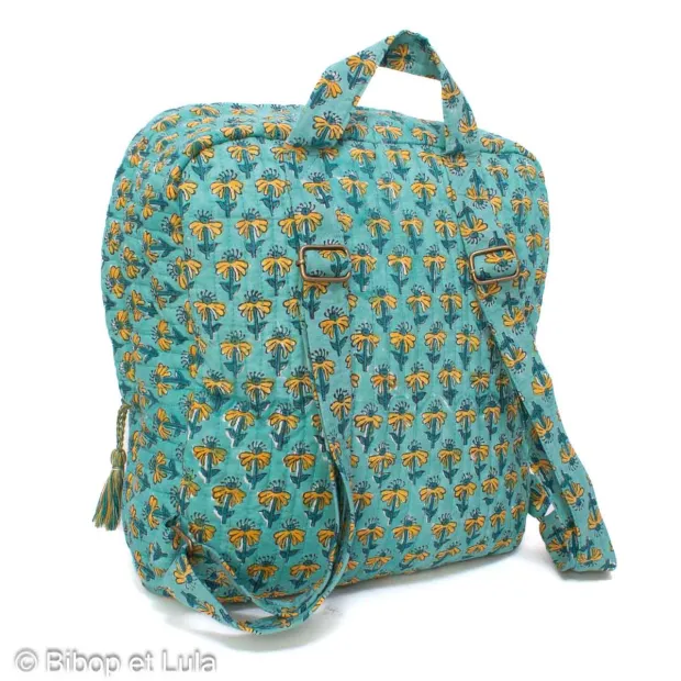 Sac à dos matelassé double poche Ponco