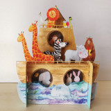 3D Pop Up Carte Anniversaire sur un Bateau - Bibop et Lula