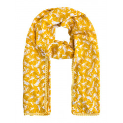 Le chèche dentelle Gingko jaune - Bibop et Lula
